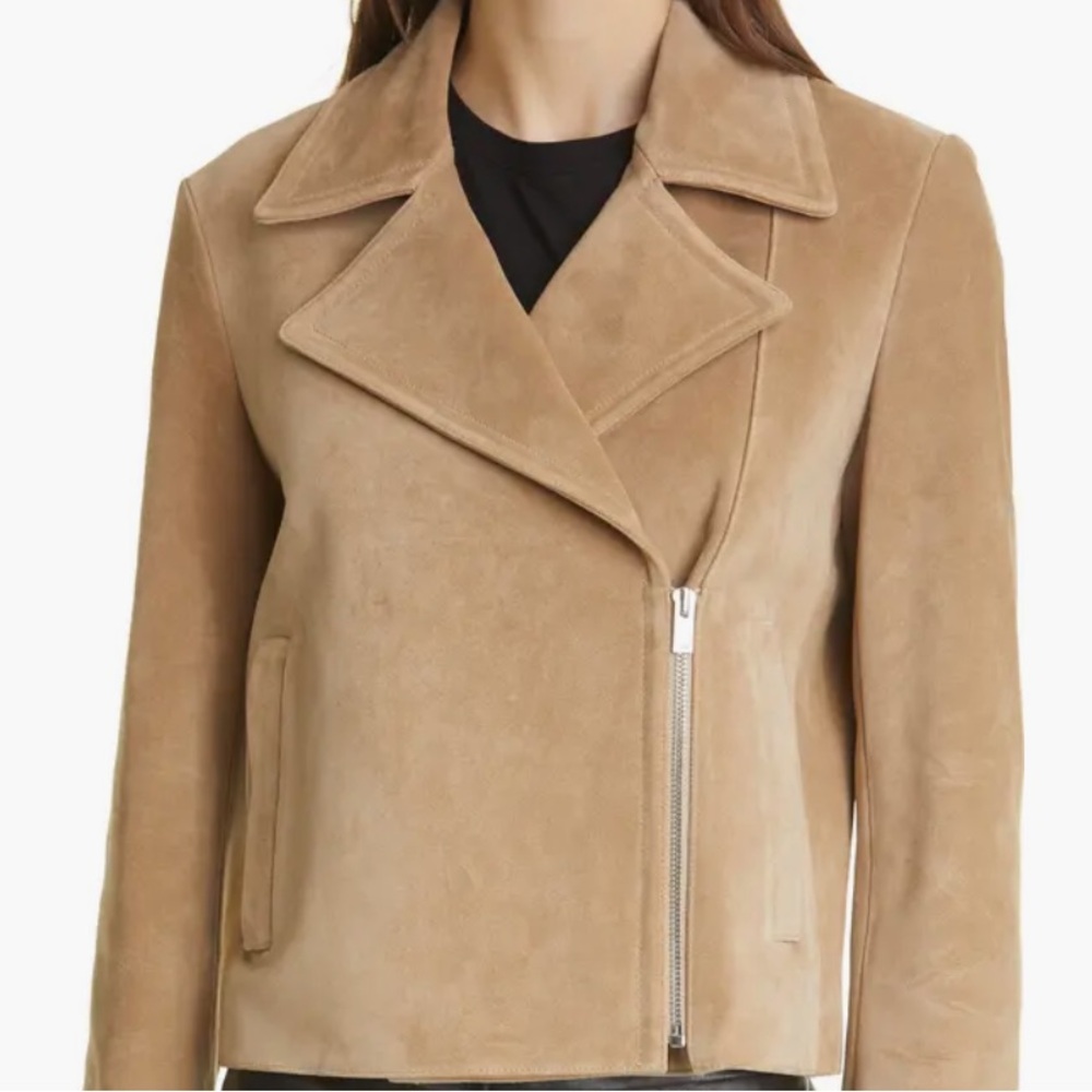 Theory Suede Moto Jacket - Picture 2 of 6
